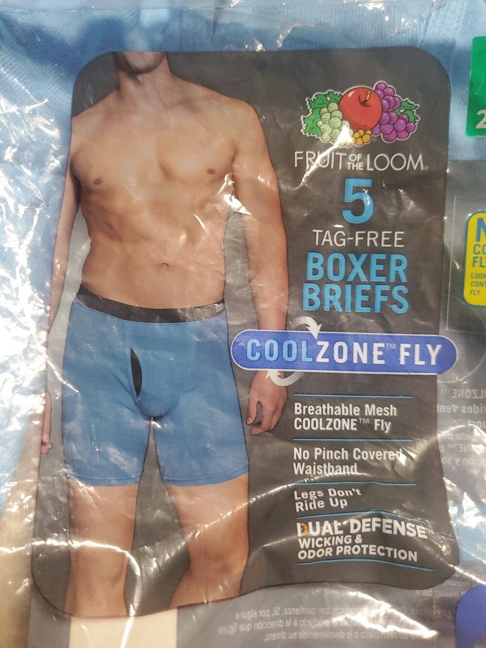 Fruit of the Loom Men’s Tag‑Free Boxer Briefs 5 Pack Size Small 28‑30 NWT
